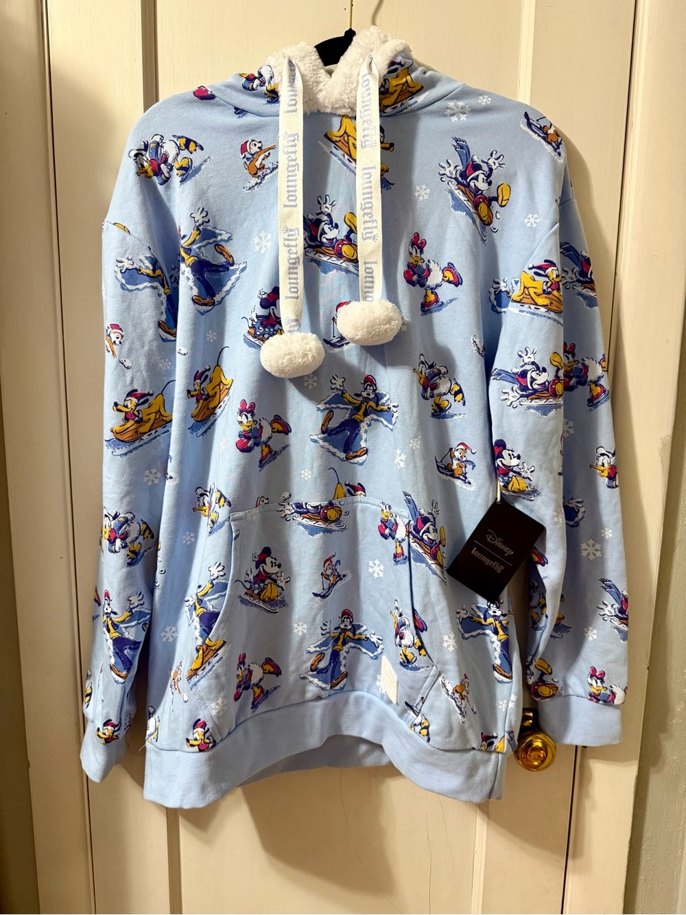 Disney Loungefly Mickey & Friends Winter Wonderland Hoodie NWT | Medium